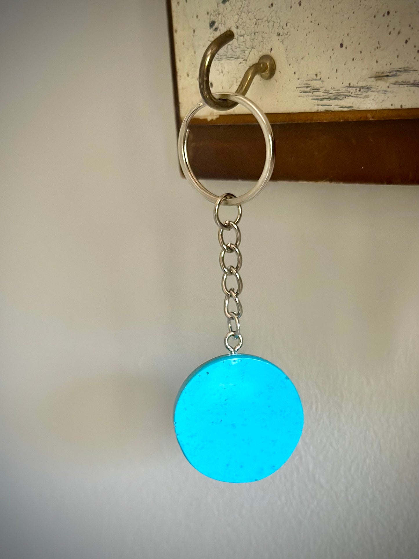 Resin Keychain with Dried Flowers