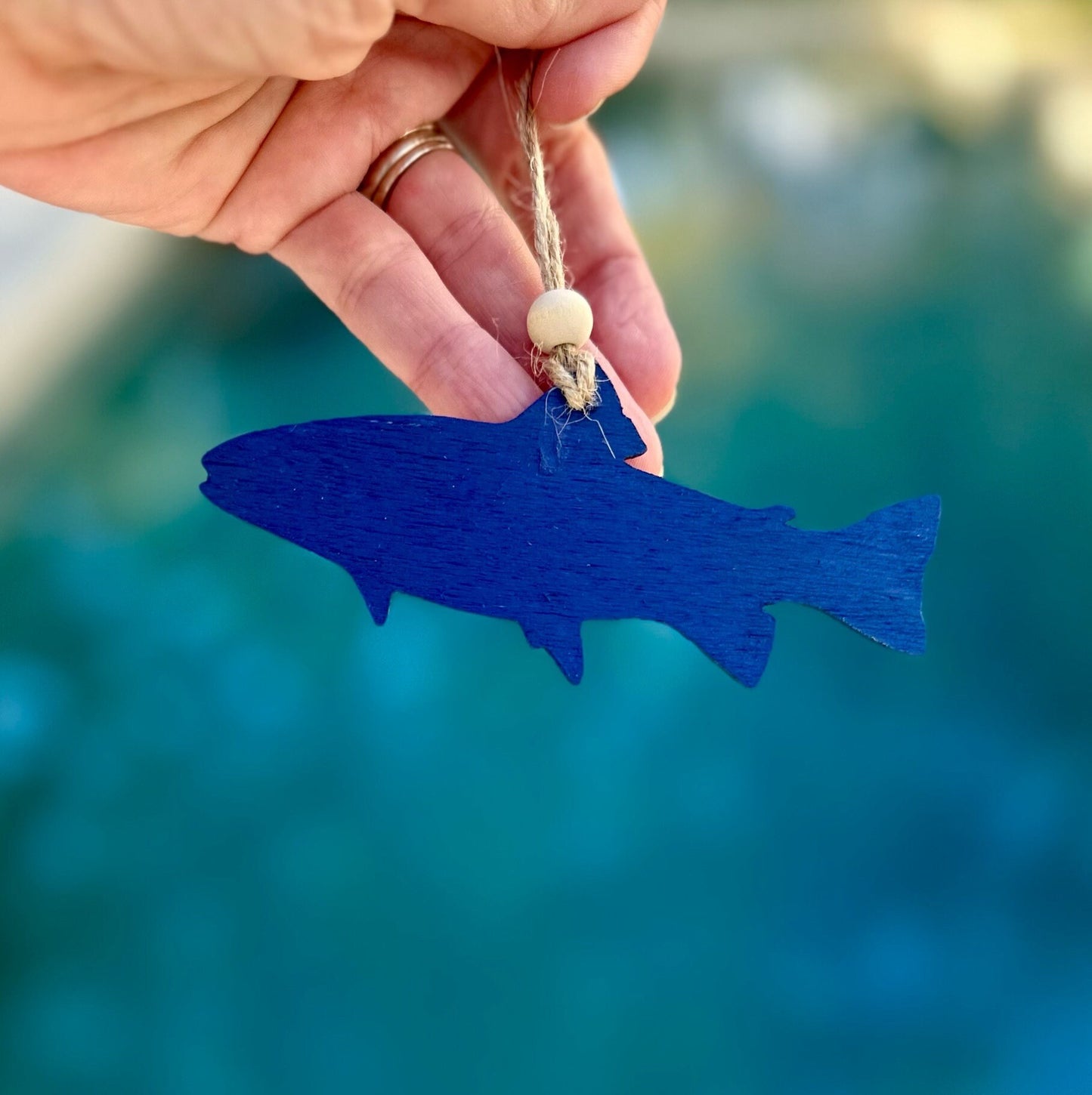 Ocean Resin Ornament - Fish Trout