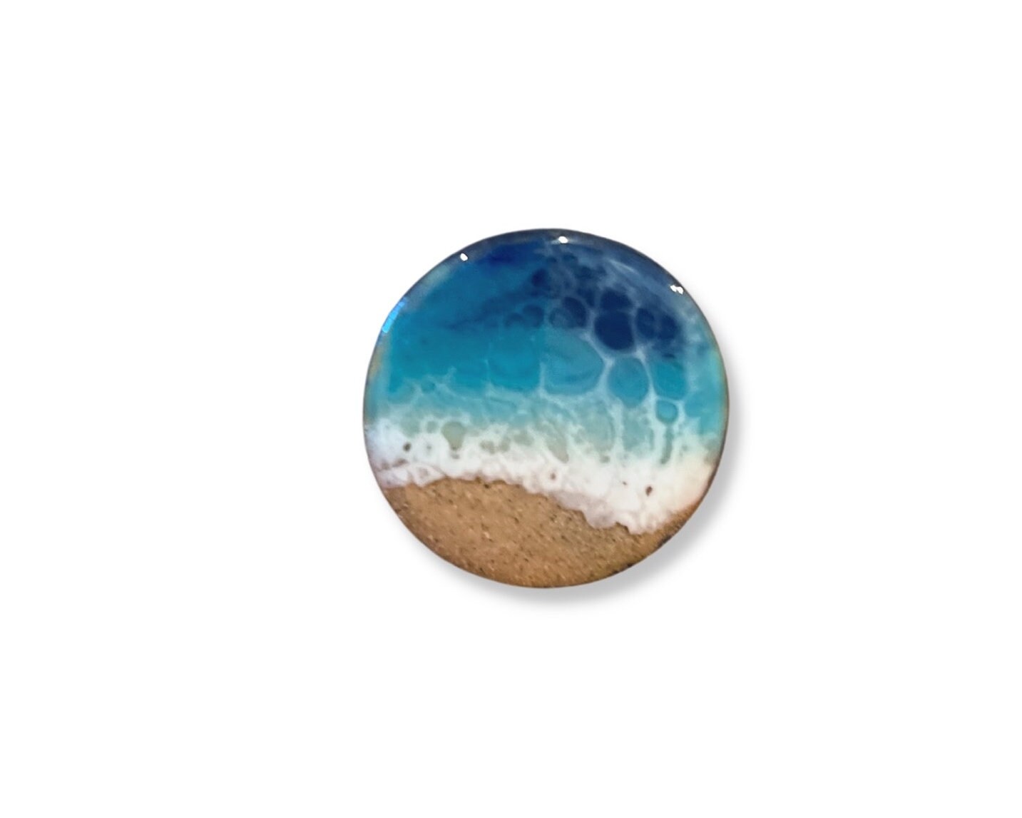 Ocean Resin Magnets Set of 3 - Fridge Magnets - Beach Wedding Favor