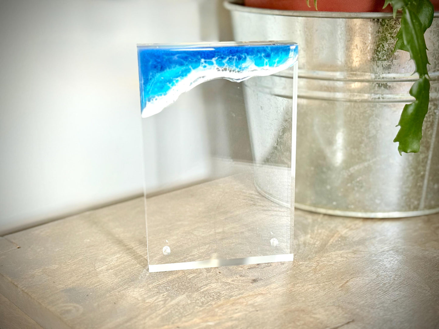Resin Ocean Wave Acrylic Magnetic Picture Frame