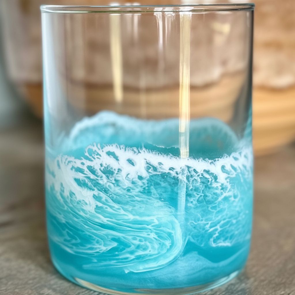 Resin detail close-up