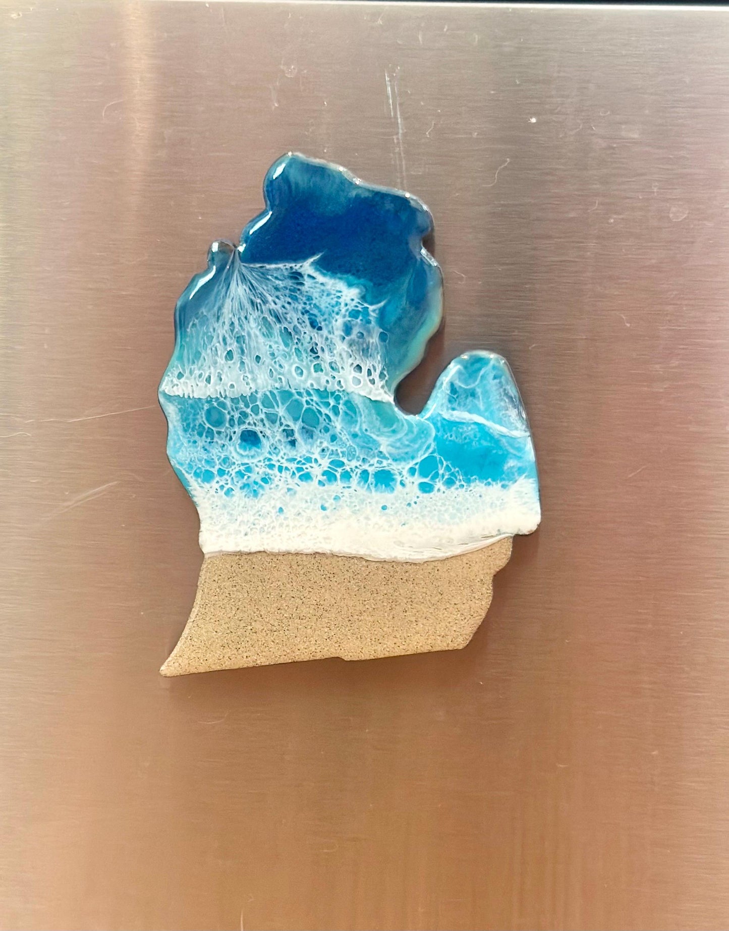 Michigan Ocean Resin Magnet