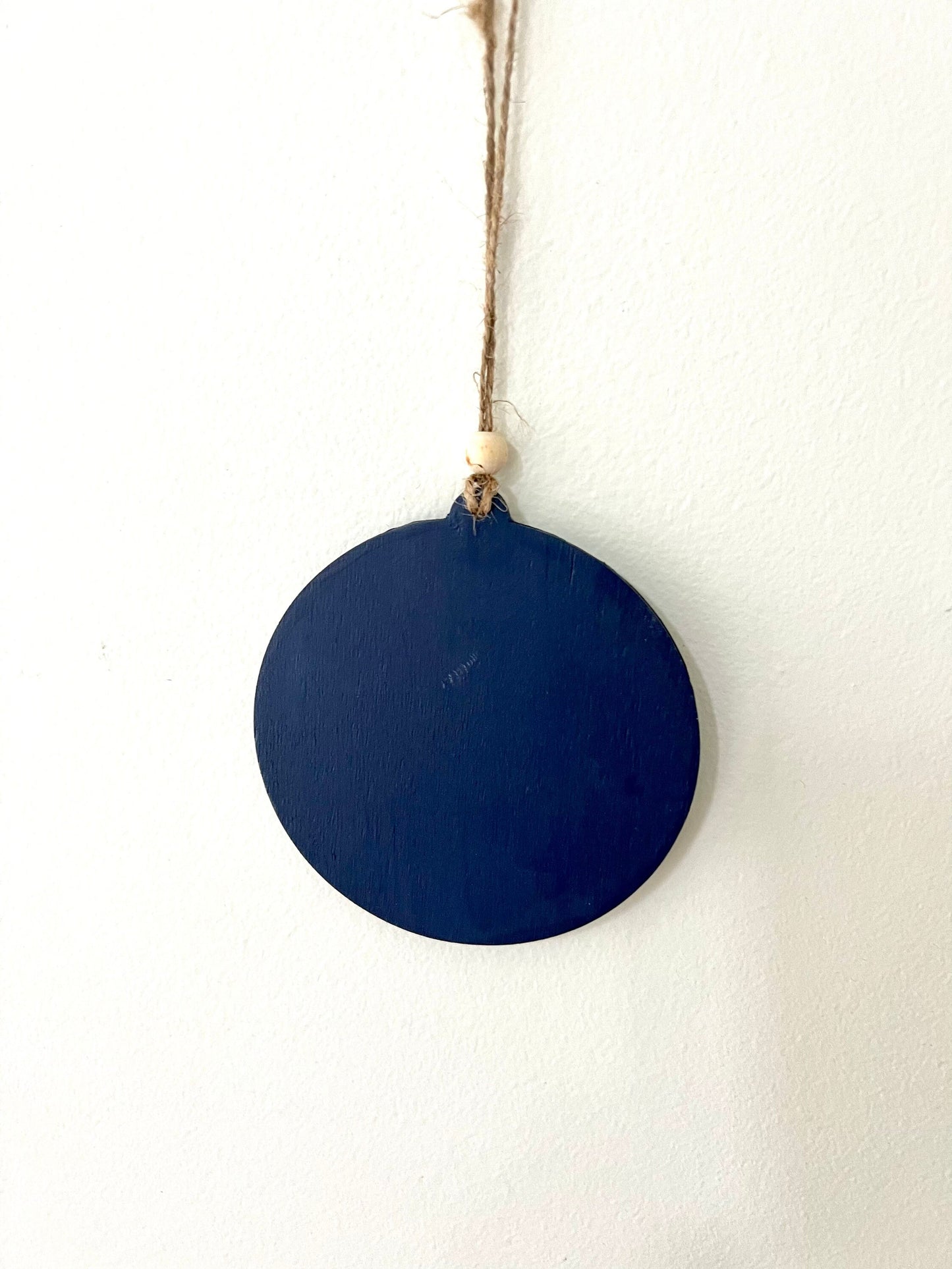 Ocean Waves Resin Ornament  - Circle Bauble