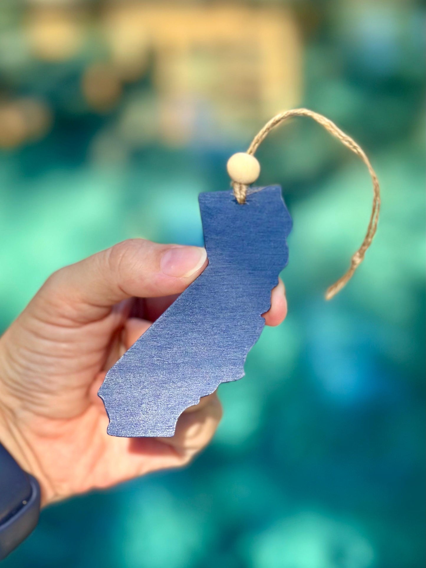 Ocean Resin Ornament - California