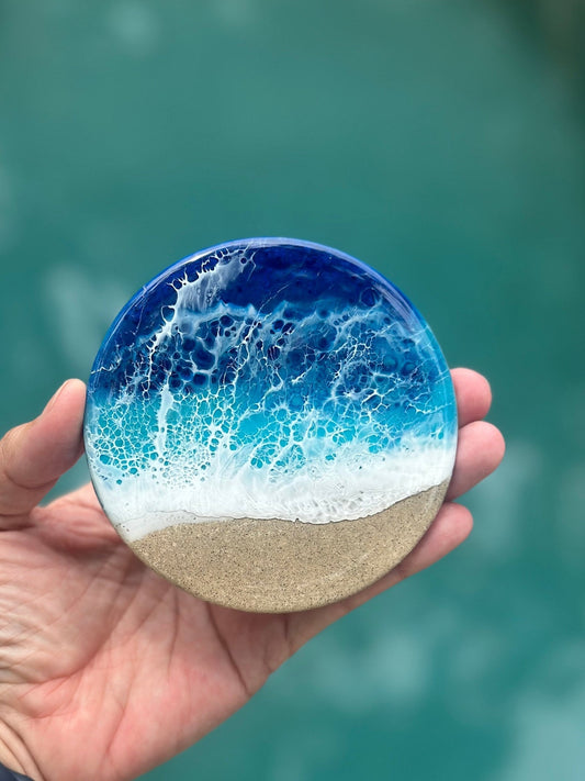 Resin Waves - Ocean Sand Coasters