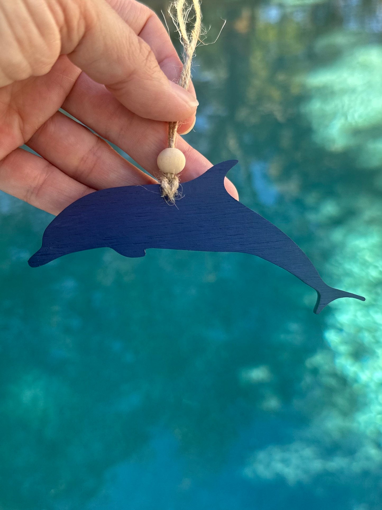 Ocean Resin Ornament - Dolphin