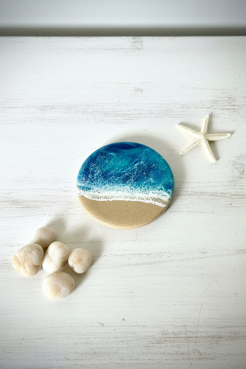 Resin Waves - Ocean Sand Coasters