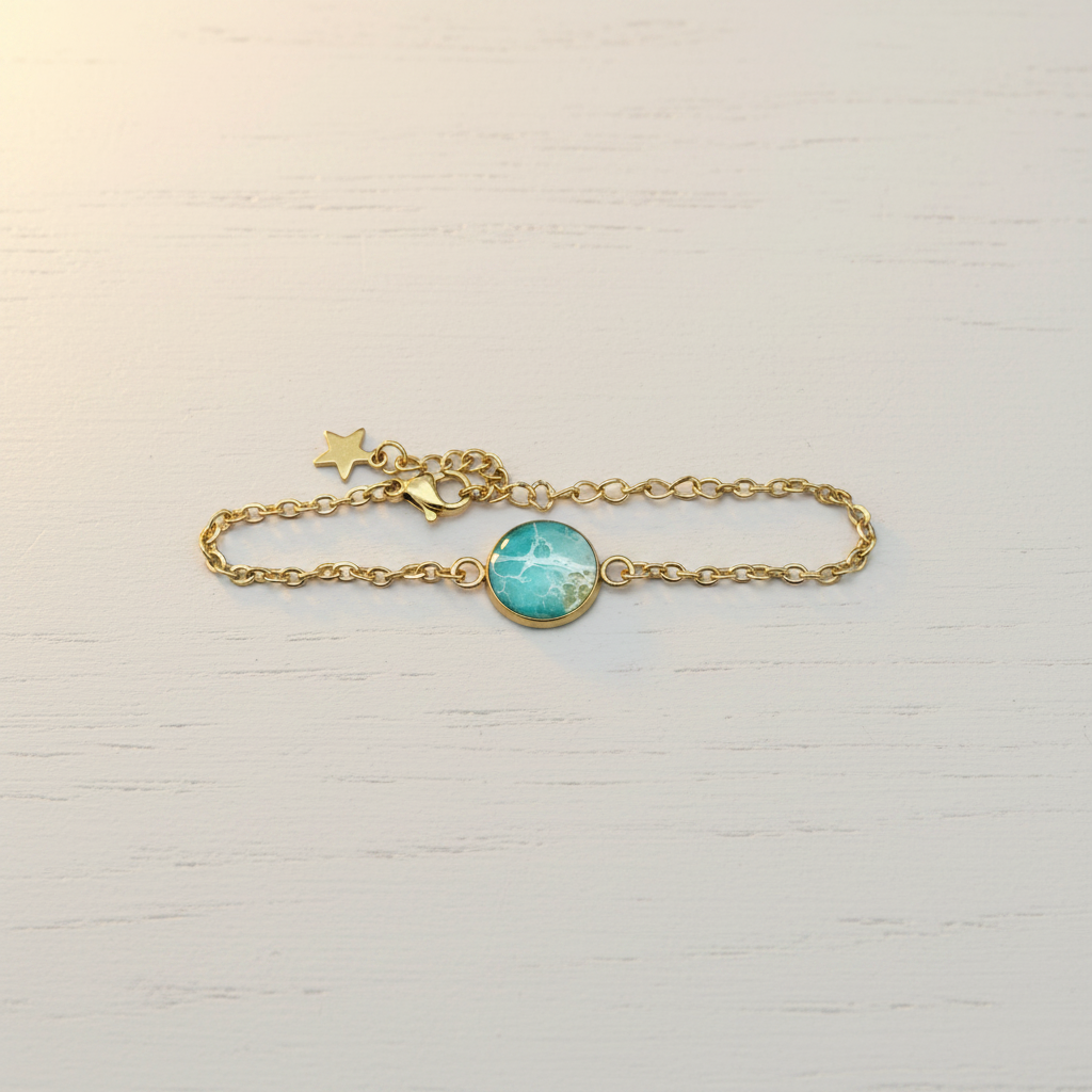 Bracelet on White Wood