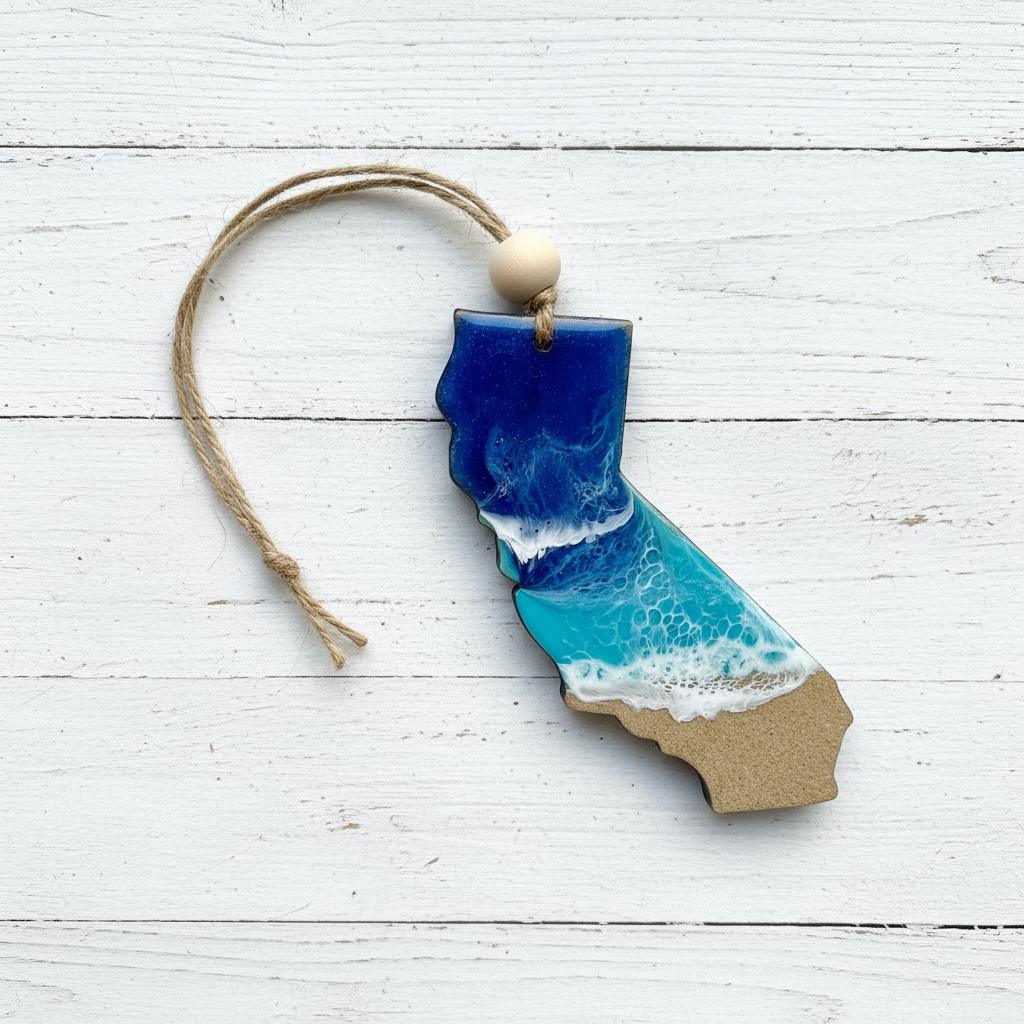 California Ornament Flat Lay