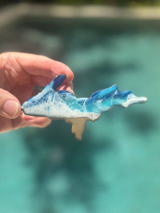 Upper Michigan Ocean Resin Magnet