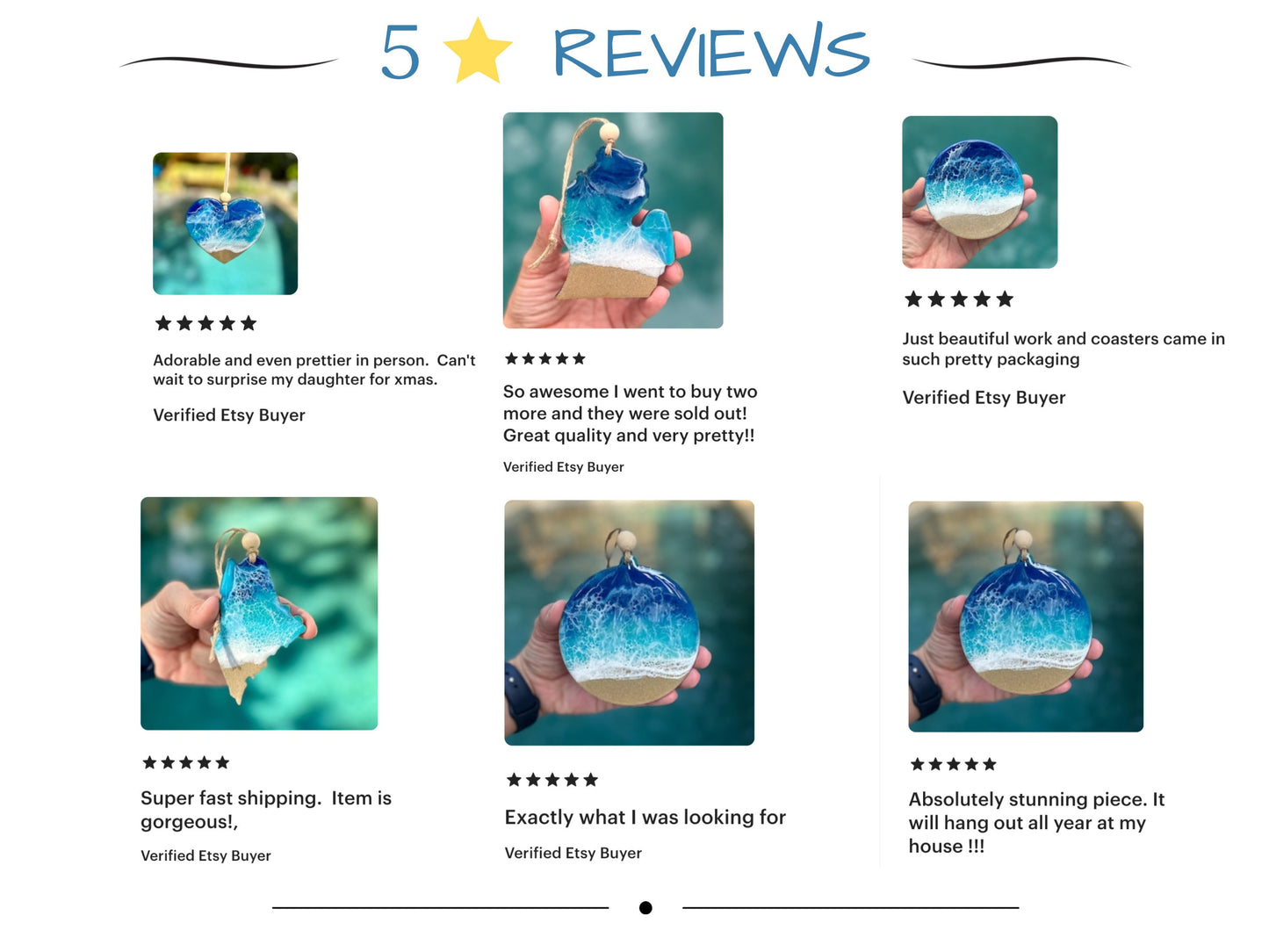 Ocean Resin Ornament - Florida