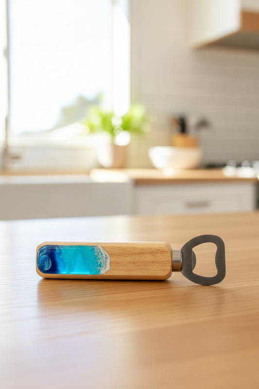 Ocean Wave Wooden Bottle Opener | Beach Wedding Gift