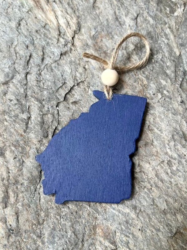 Ocean Resin Ornament -  Georgia