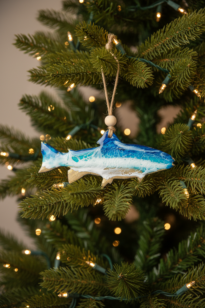 Fish Ornament on Christmas Tree