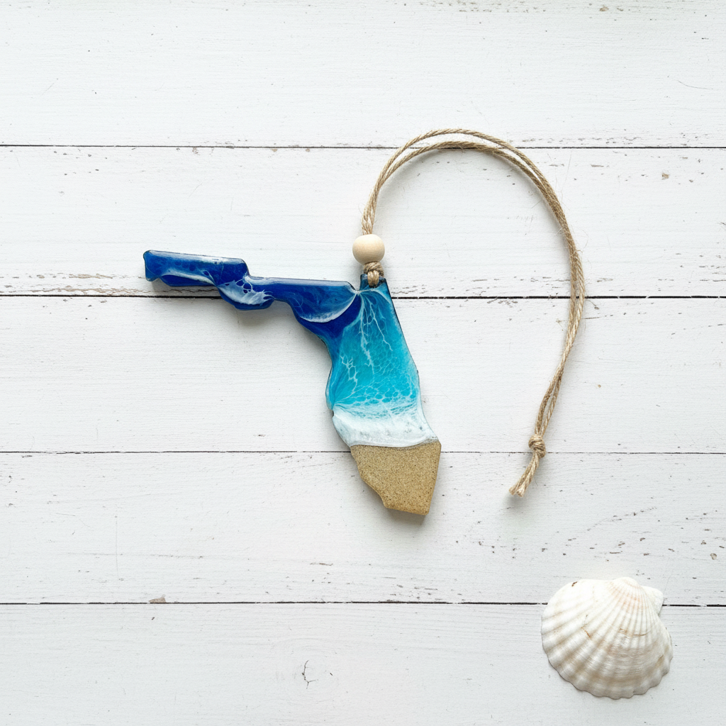 Florida Ornament Flat Lay