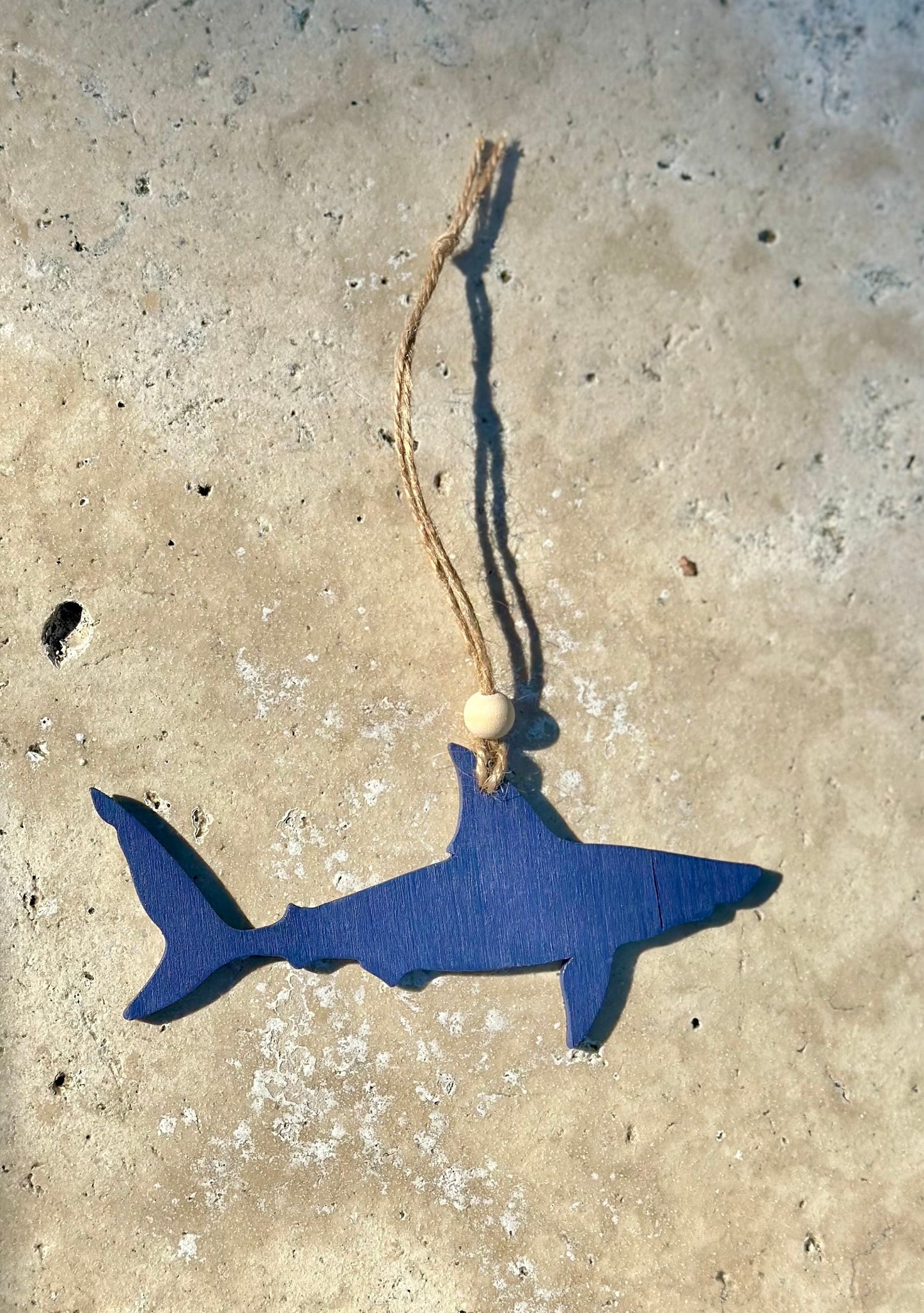 Ocean Resin Shark Ornament: Beach Decor, Shark Lover Gift