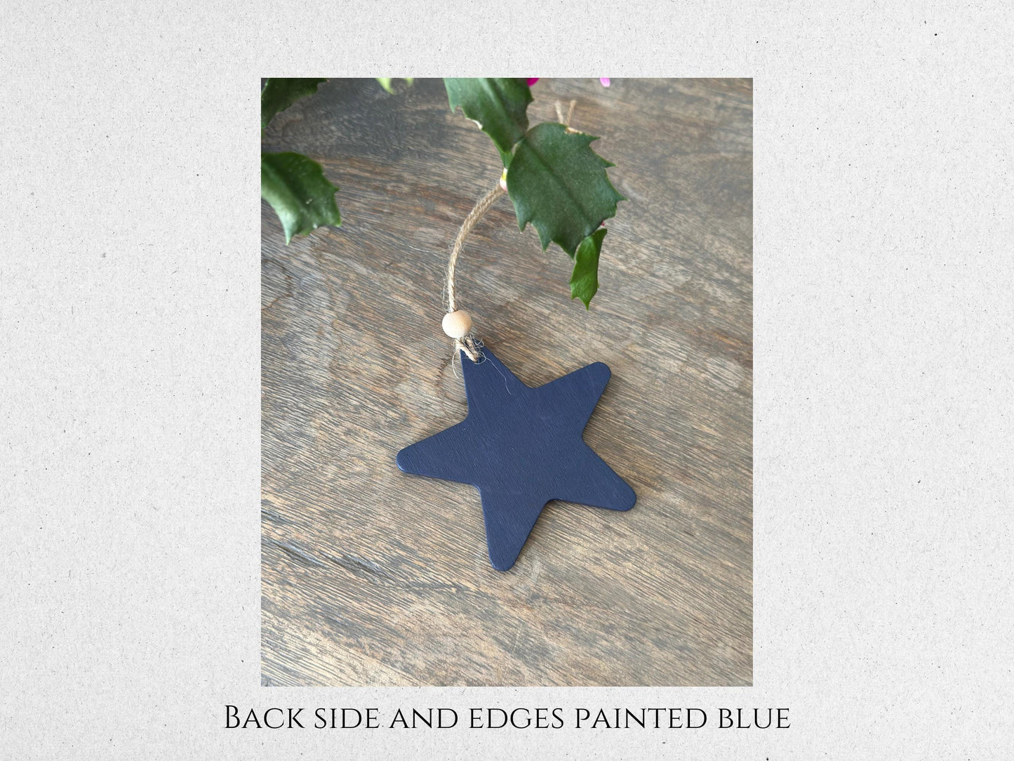 Resin Wave Star Christmas Ornament: Beach Decor