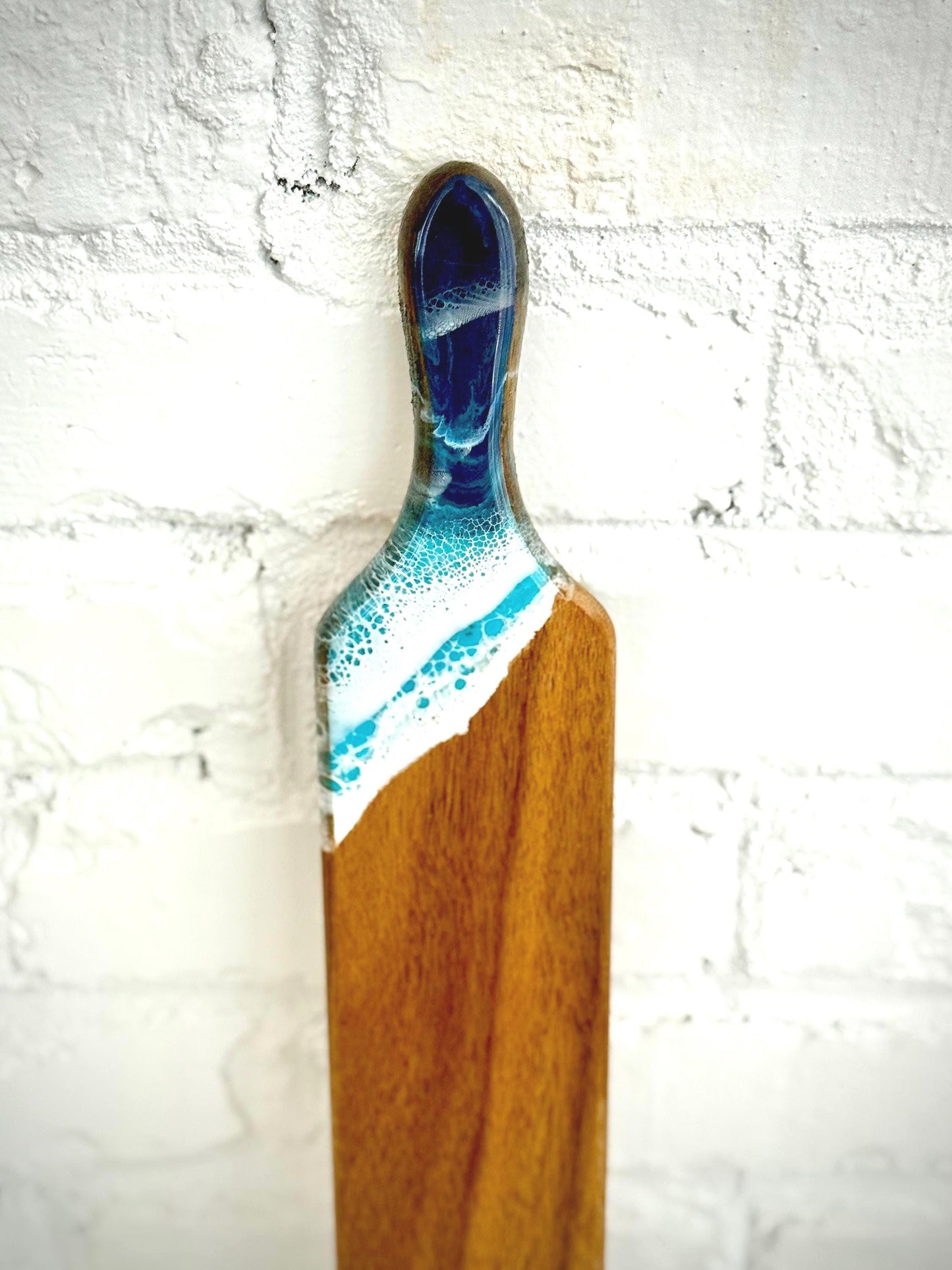 Cheese Tray with Resin Waves - Beach House Gift - Beach Wedding Gift - Coastal Inspired Kitchen Decor