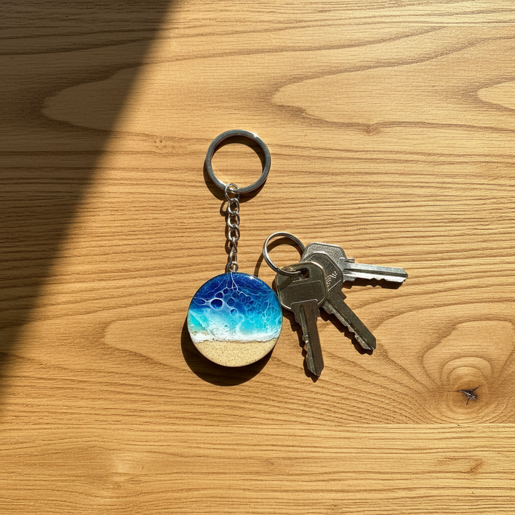 Keys on Wood Table