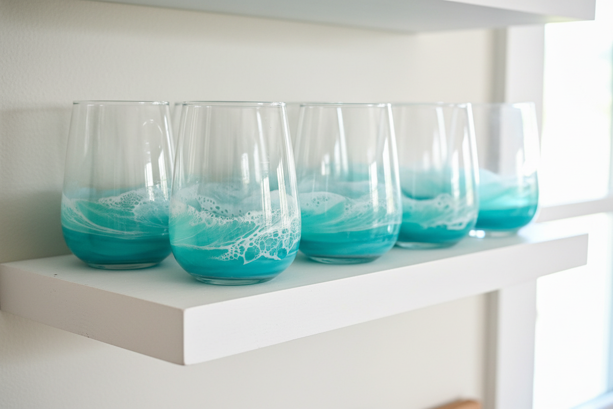 Ocean Resin Wine Glass - Set of 6
