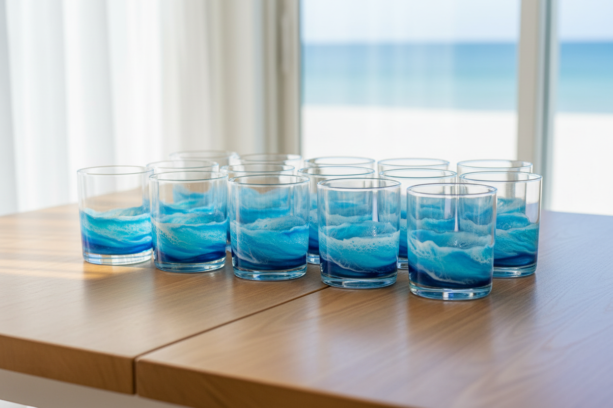 Ocean Rocks Glass - Set of 12