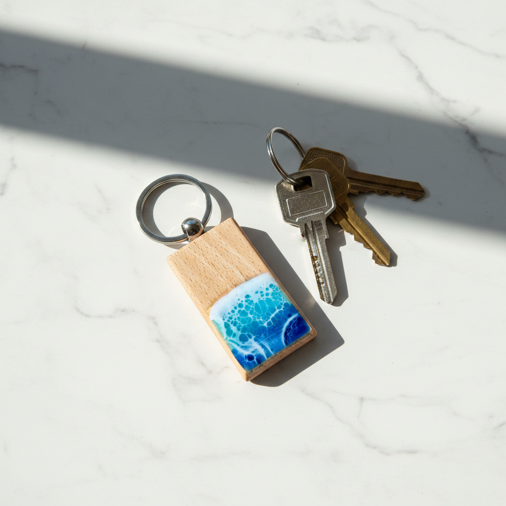 Ocean Wave Keychain - On Keys