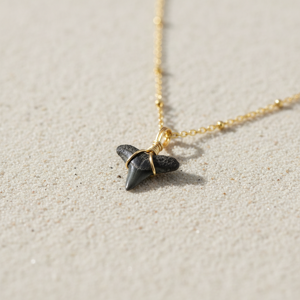 Shark Tooth Necklace – Detail Close-Up