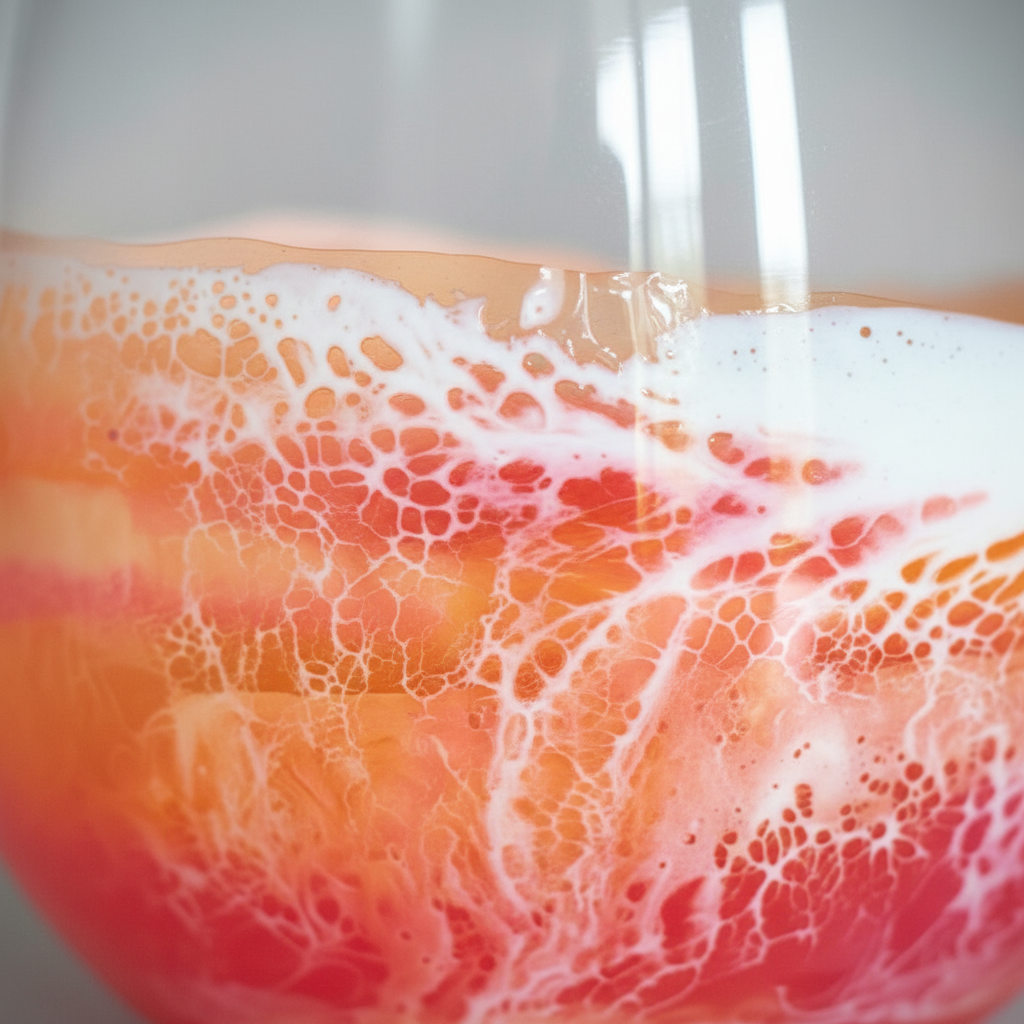 Sunset Resin Wave Close-Up